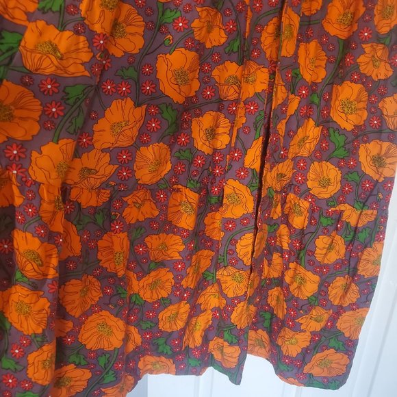 Dawn O’Porter x Joanie: 70's retro style maxi dress, size US 10 (EUC) - Picture 7 of 13